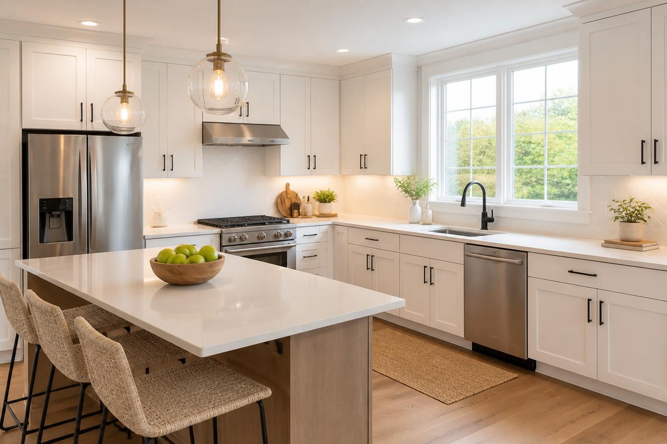 Detailed, clean residential kitchen prepared for a property transition